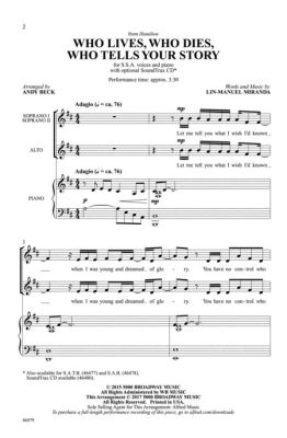 Who Lives Who Dies Who Tells Your Story Sheet Music: A Multi-Layered Exploration